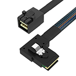 Mini SAS HD SFF-8643转MINI SAS 36P SFF-8087右弯 效劳器数据线